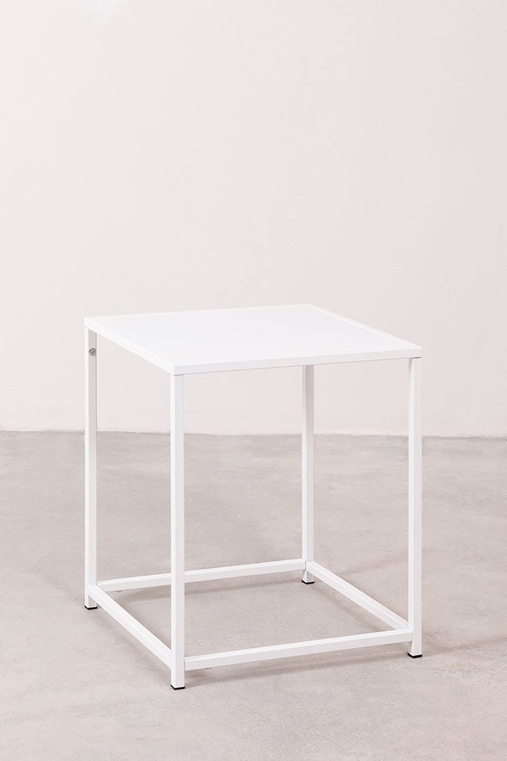Sklum Thura tavolino acciaio bianco 37 cm