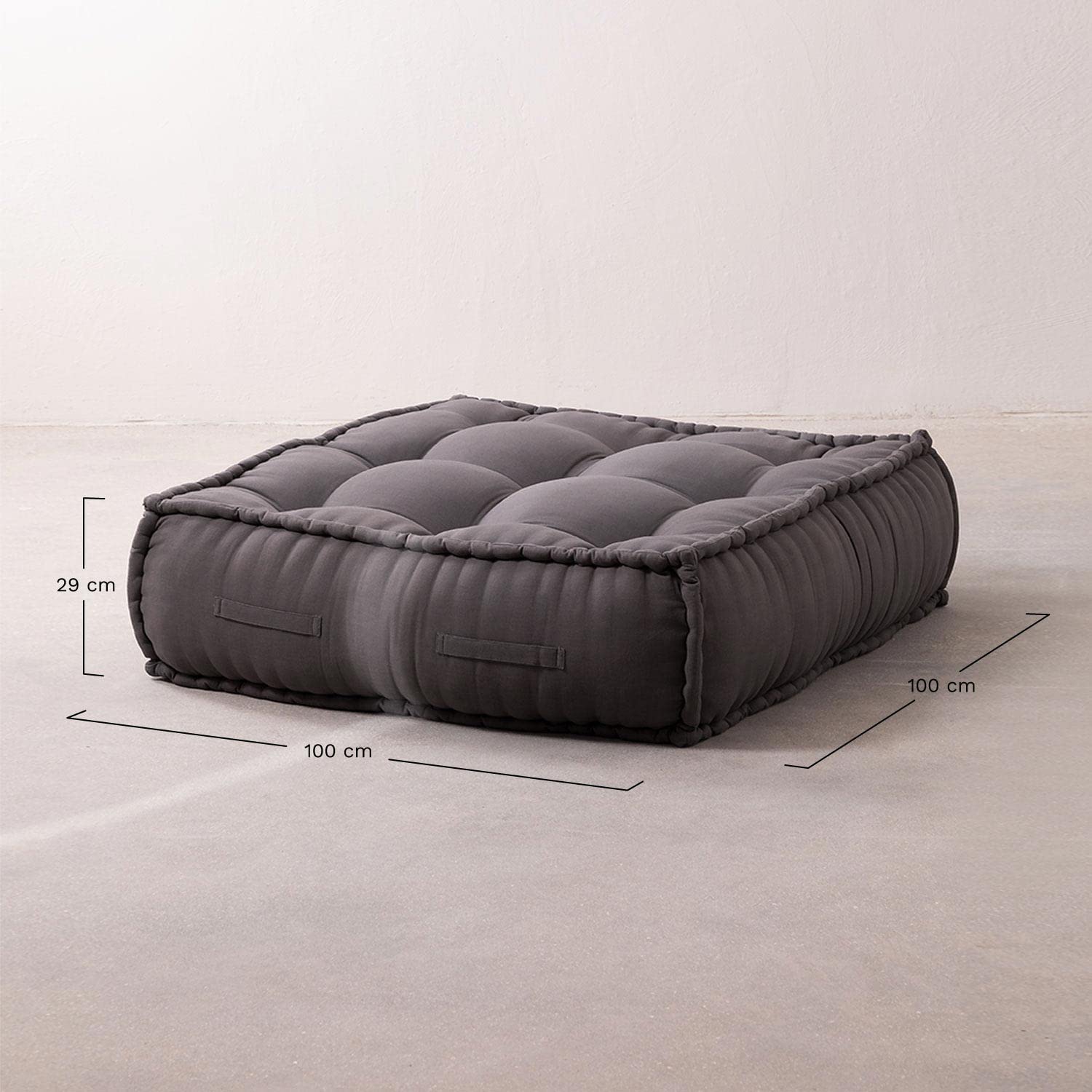 Sklum Yebel Divano Modulare in Cotone Grigio Grafite