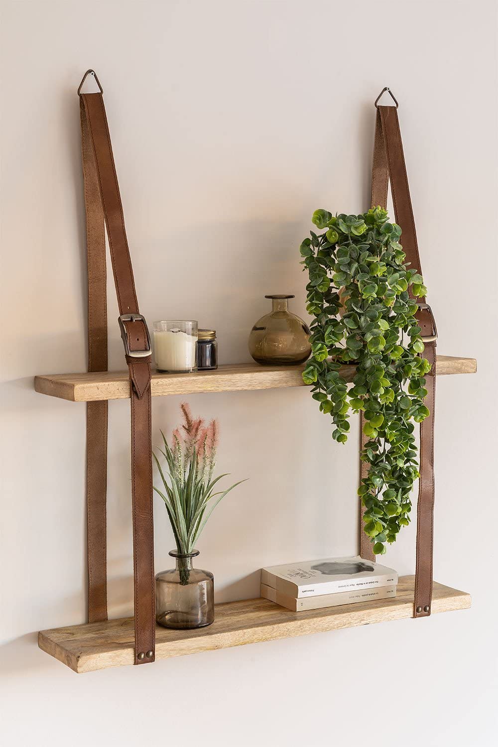 Sklum Belmar scaffale a parete legno naturale 73 cm