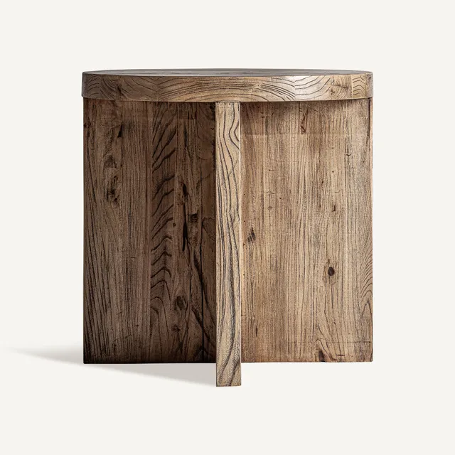 Bambua Norvik tavolino in legno di olmo marrone