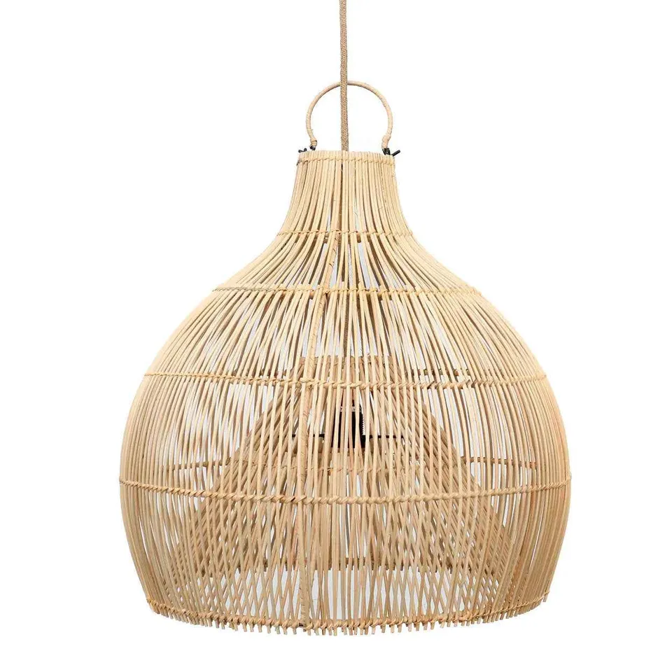 Bambua Lobster Trap lampadario rattan natural L
