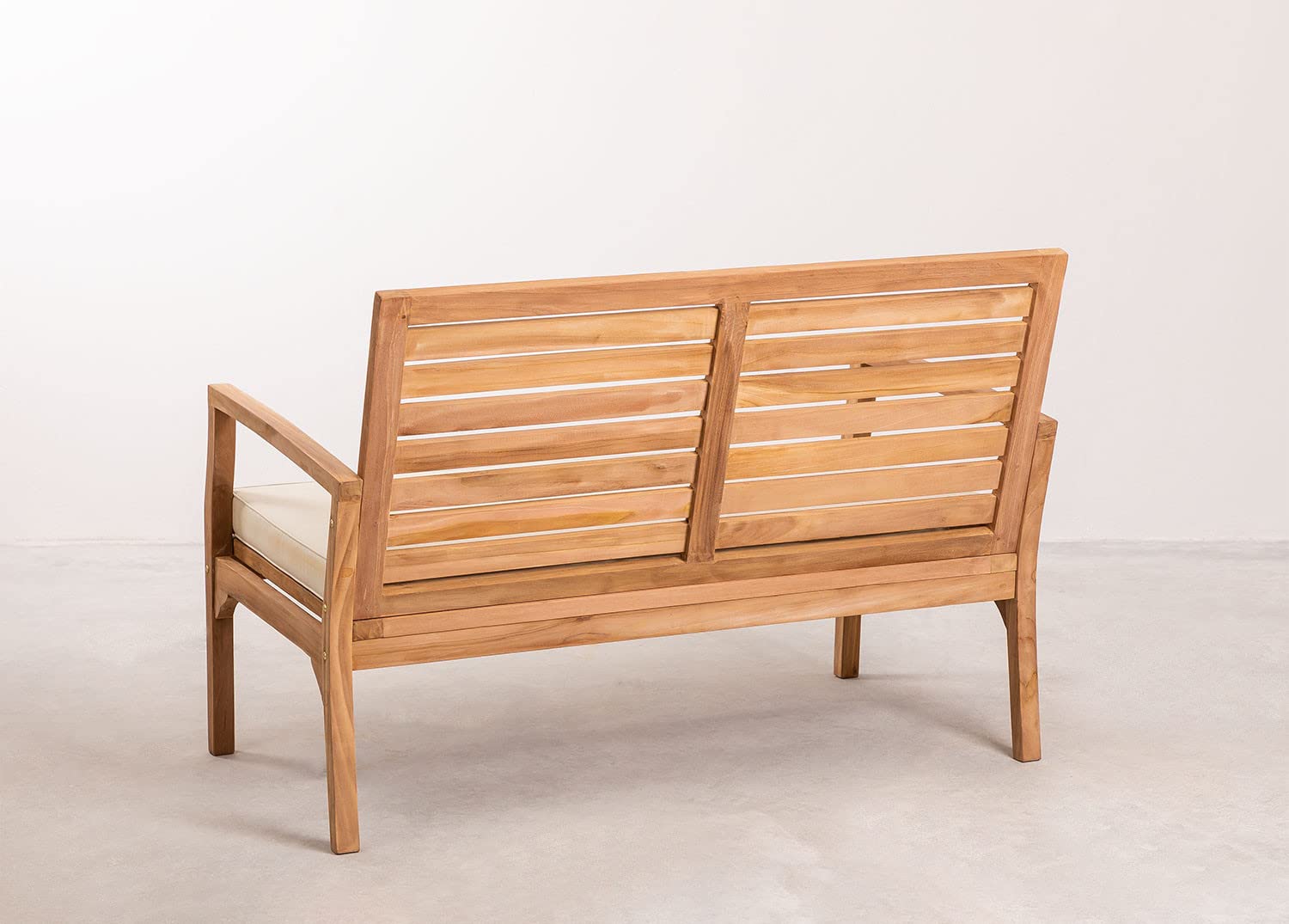 Sklum Adira divano 2 posti in teak 128 cm