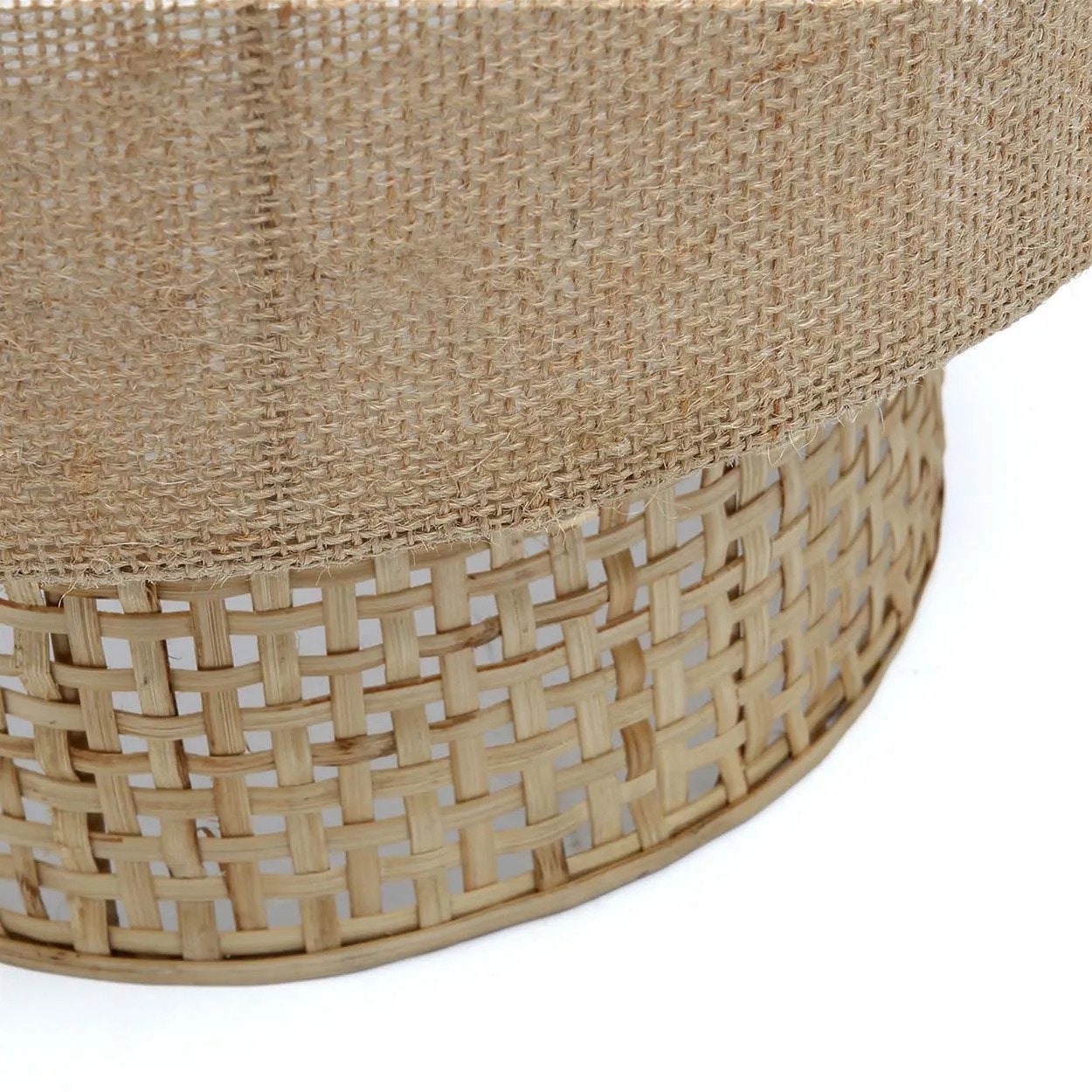 Bambua Bolly lampada da parete juta naturale M rattan