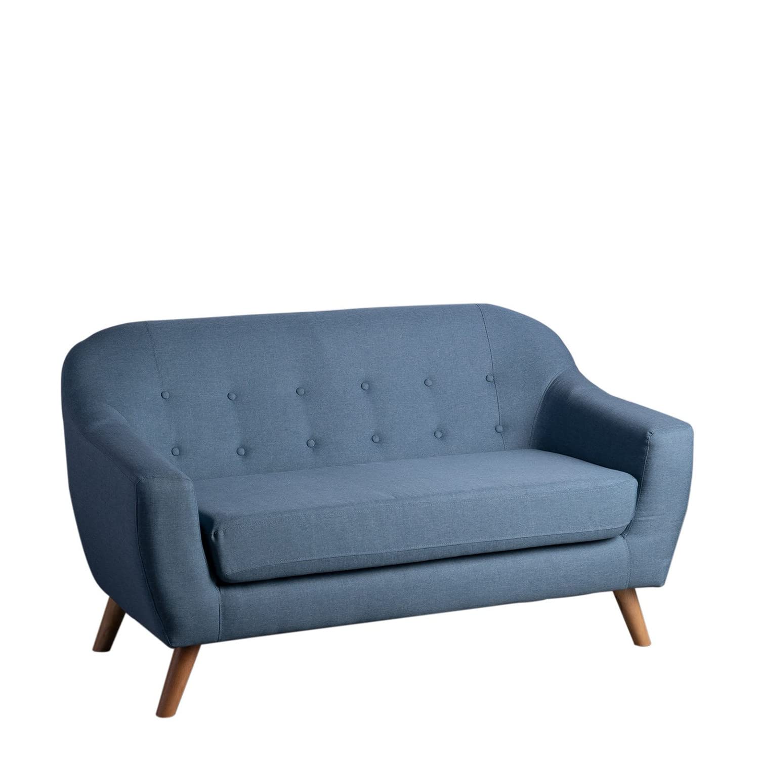Sklum Aktic Divano 2 Posti in Lino Blu Niagara 148 cm