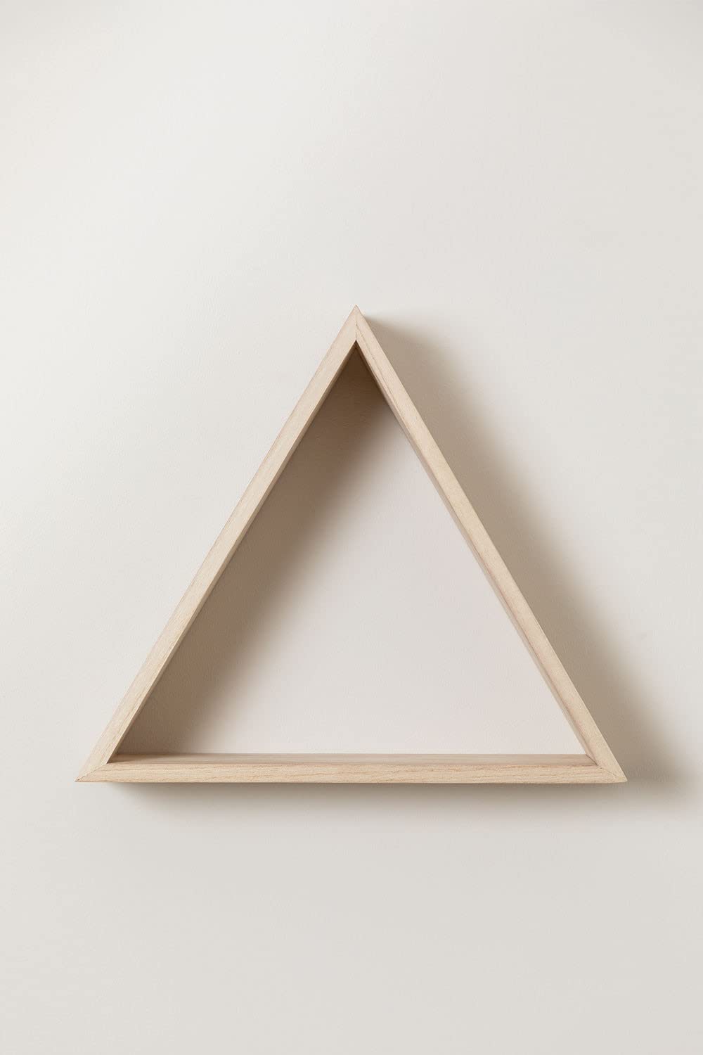 Sklum Savinna Set 3 Mensole Parete Legno Triangolari Natural