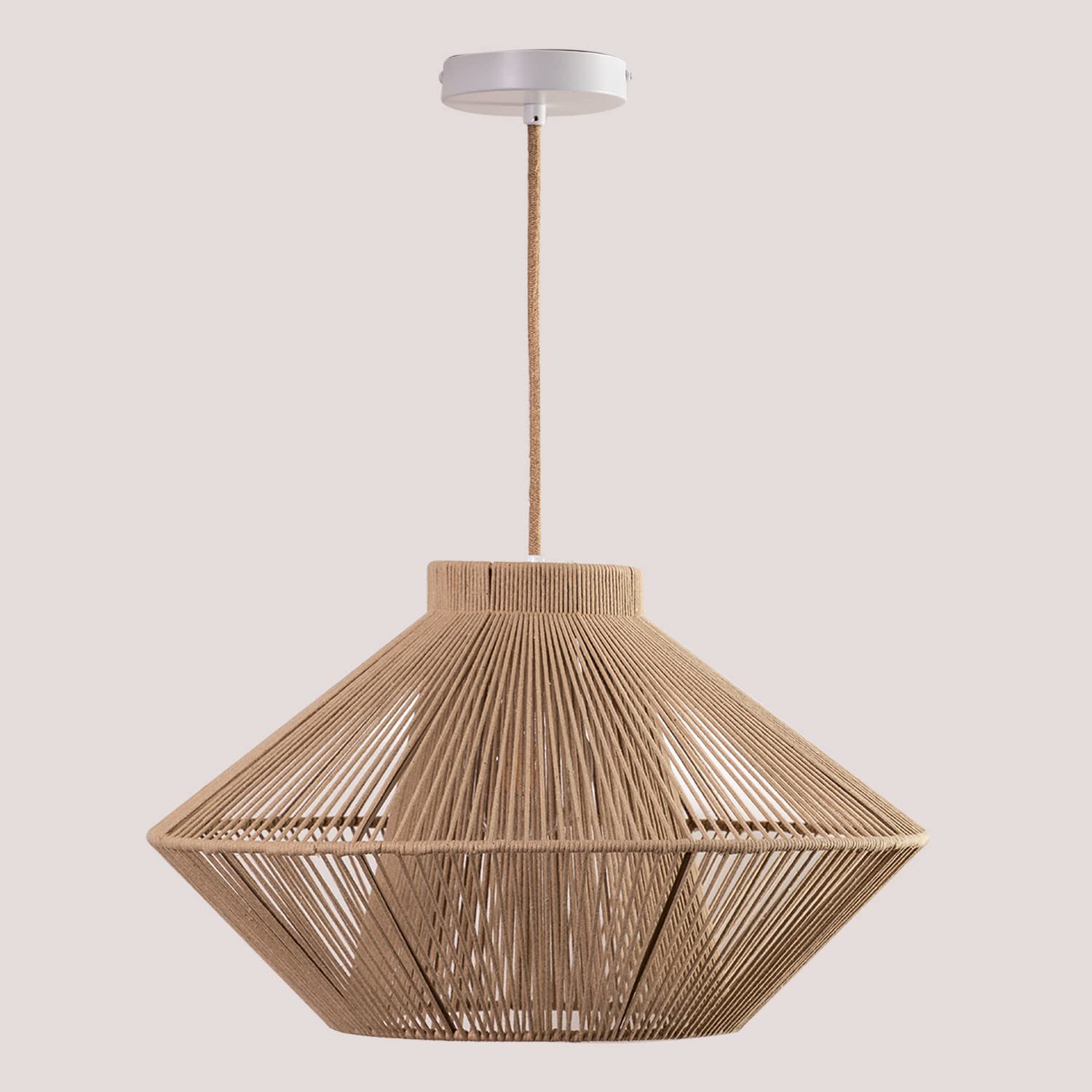 Sklum Ufo lampada a sospensione 50 cm corda di cotone