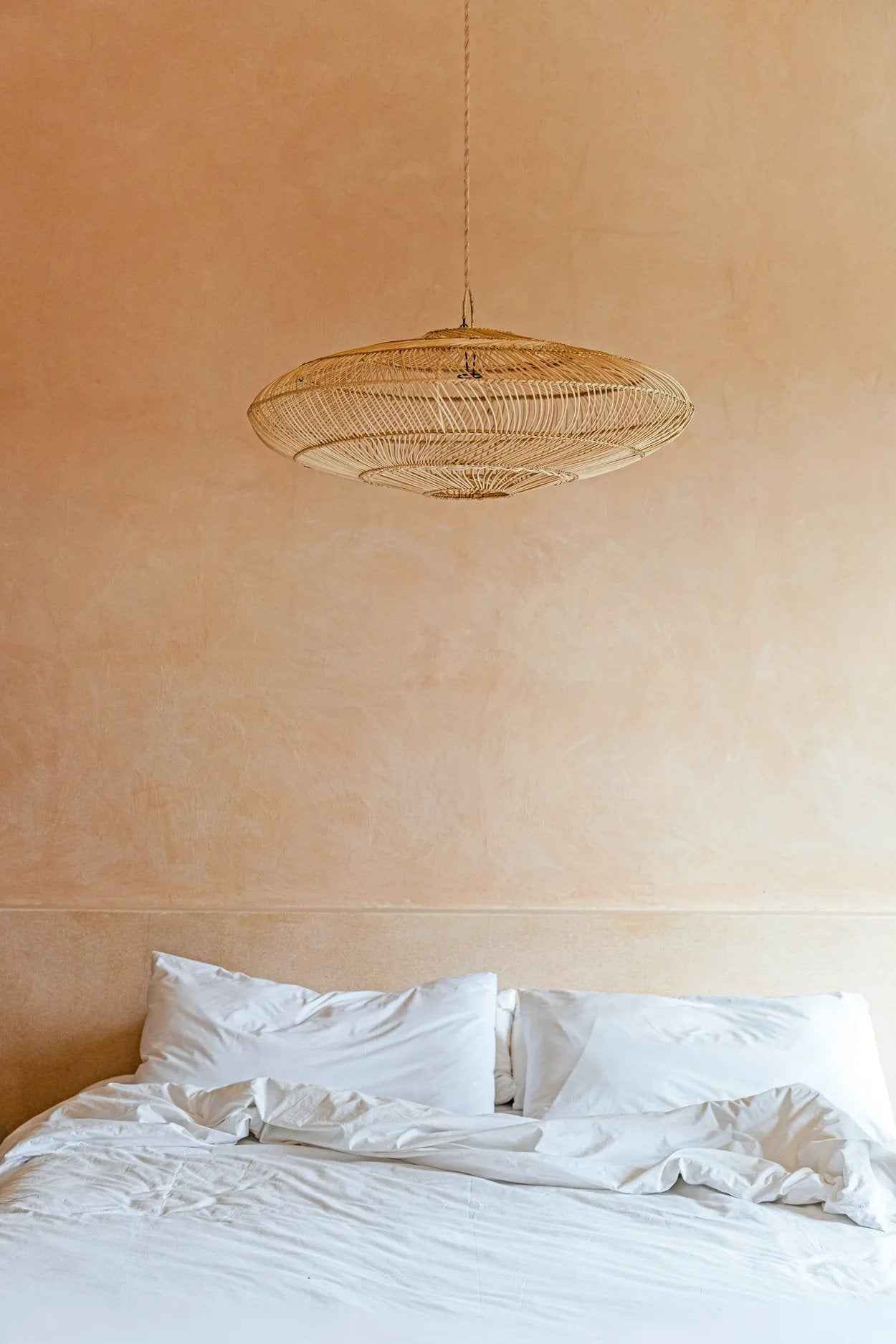 Bambua Macaron lampadario sospensione rattan M