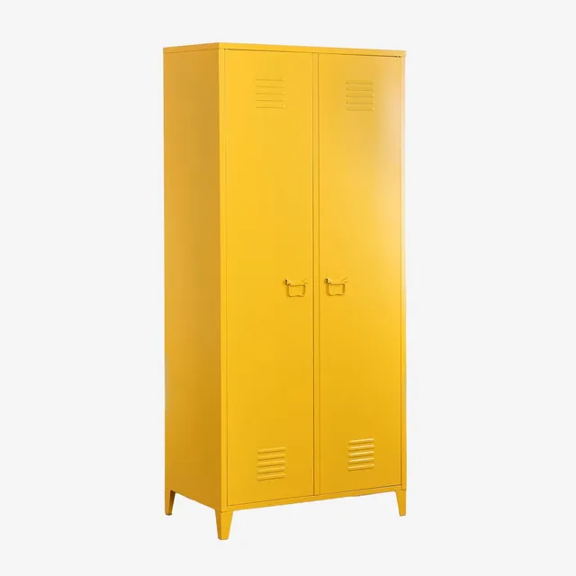 Sklum Pohpli Armadio Metallo 2 Ante Giallo Curry