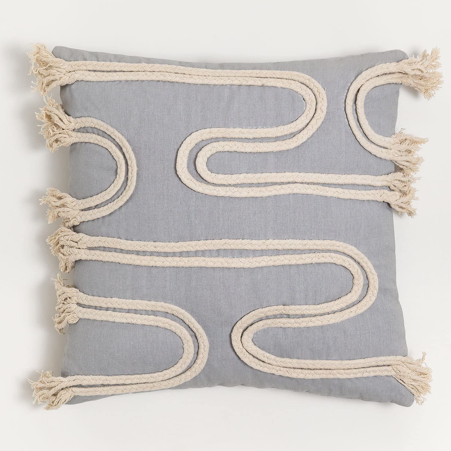 Sklum Reni cuscino quadrato cotone 45x45 grigio perla