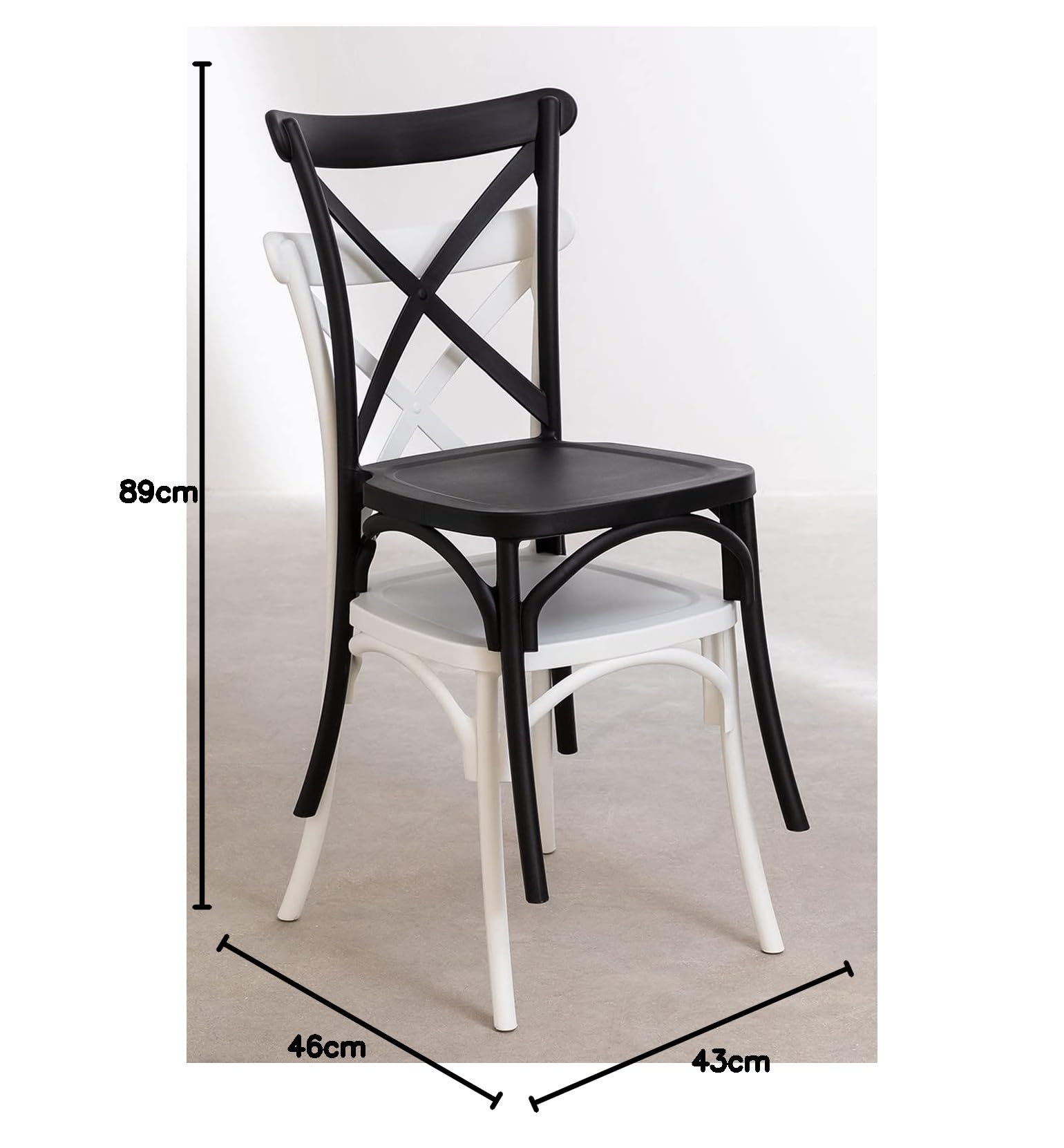 Sklum Otax Sedia da Esterno Impilabile Leggera 91 cm