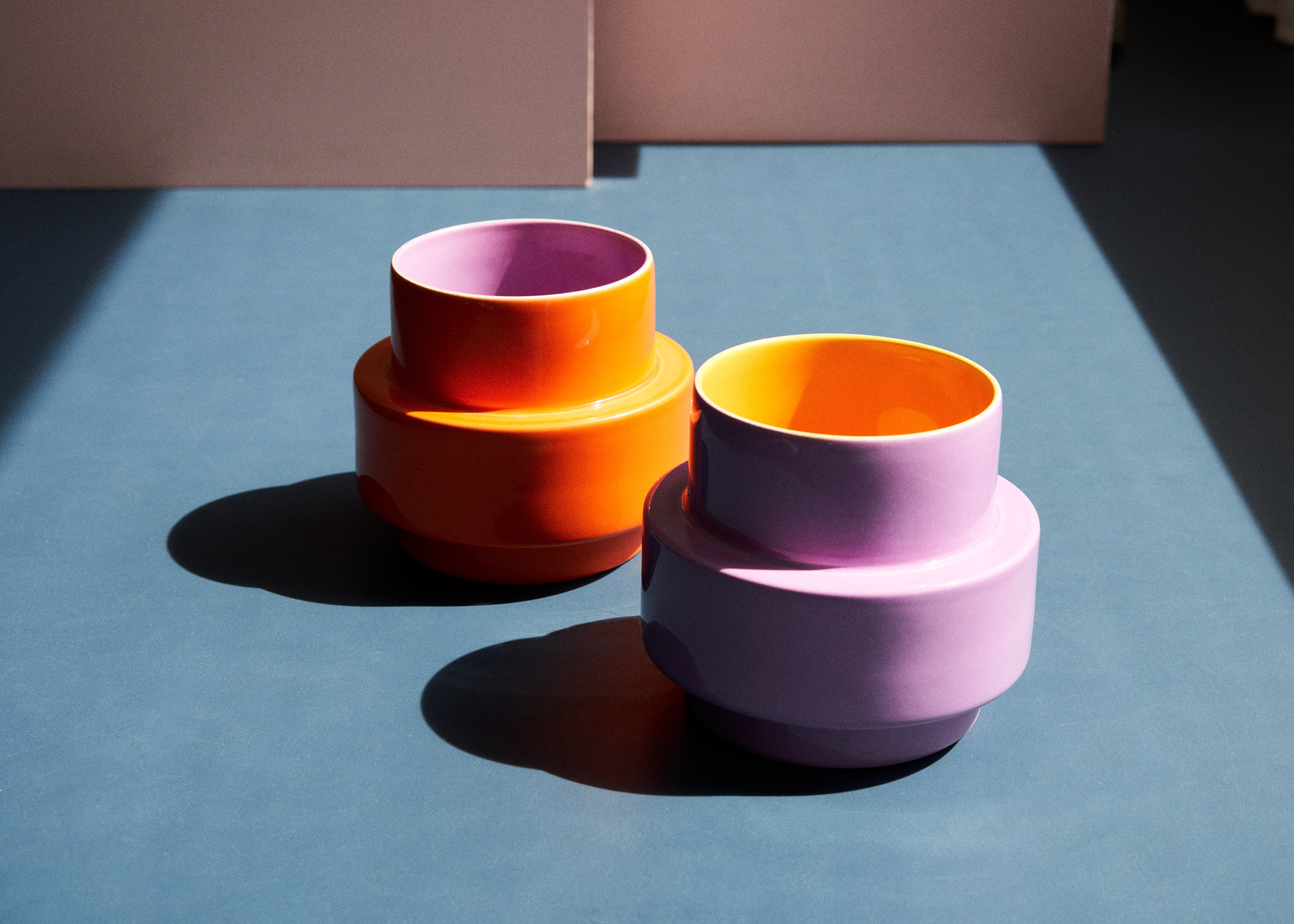 Acapulco Design Los Floreros Cenote vaso ceramica arancione