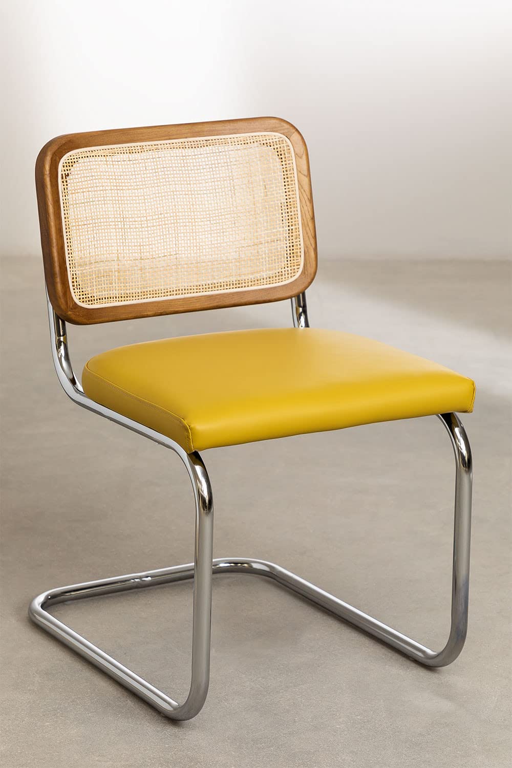 Sklum Tento sedia da pranzo vintage similpelle olmo