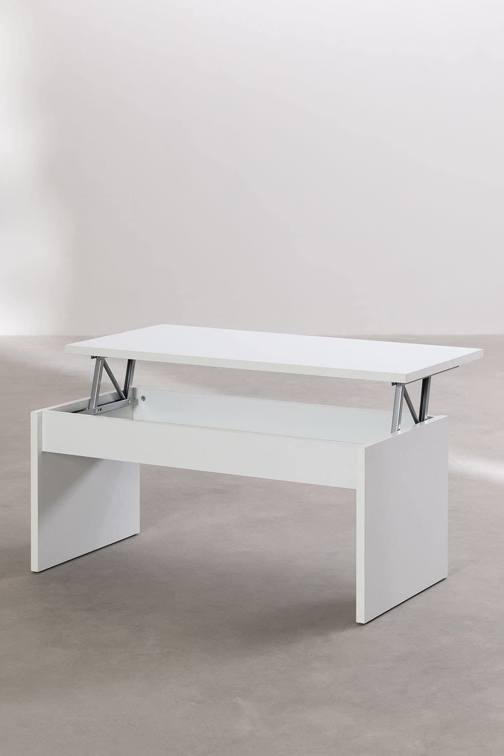 Sklum Naudaf Design tavolino elevabile bianco 100 cm
