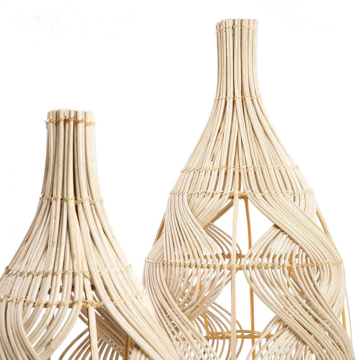 Bambua Garaffa Natural M lampadario rattan