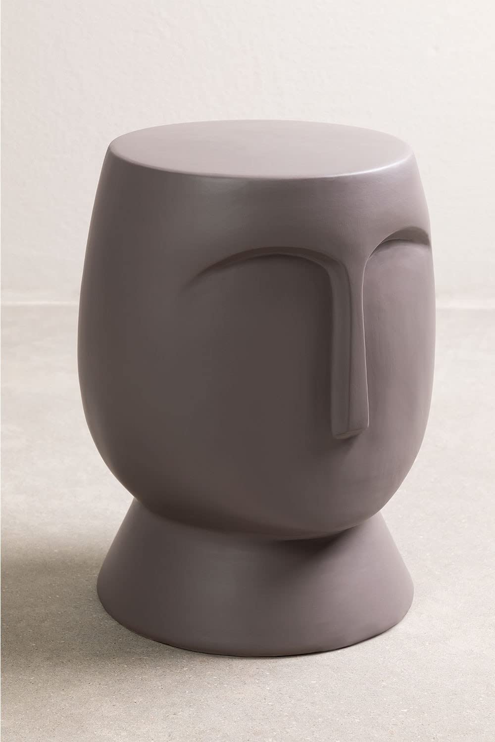Sklum Otam tavolino rotondo ceramica marrone Ø31 cm