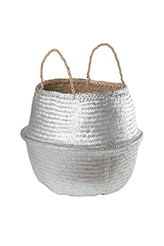 Sklum Kahs cesta argento Ø45x40 cm giunco