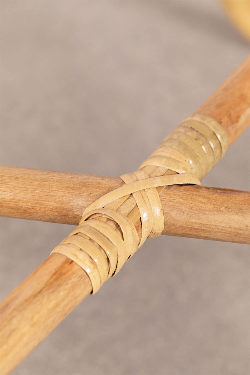 Sklum Minto tavolino rotondo rattan marrone naturale