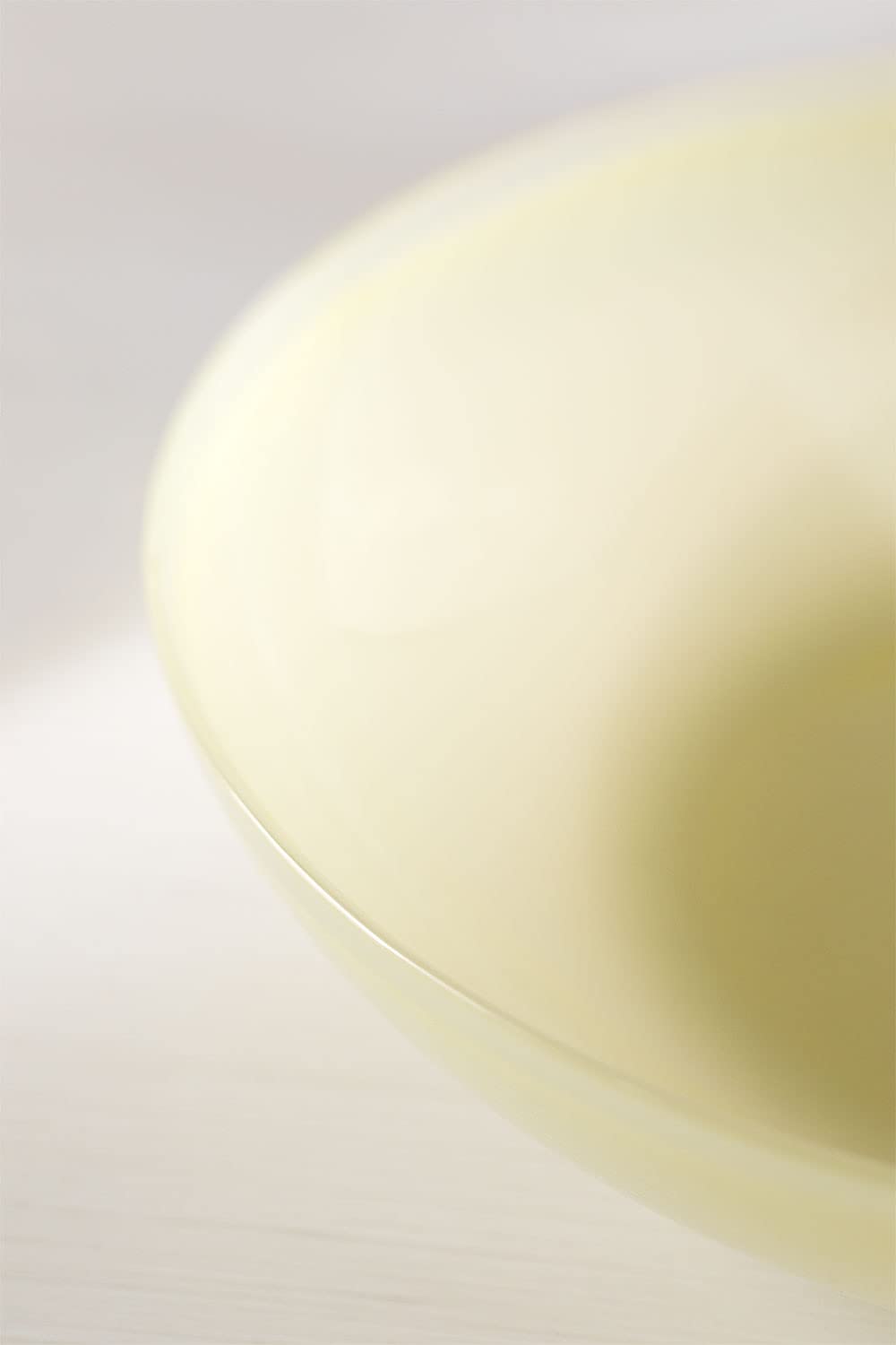 Sklum Ainara piatti fondi in vetro giallo 4 pezzi