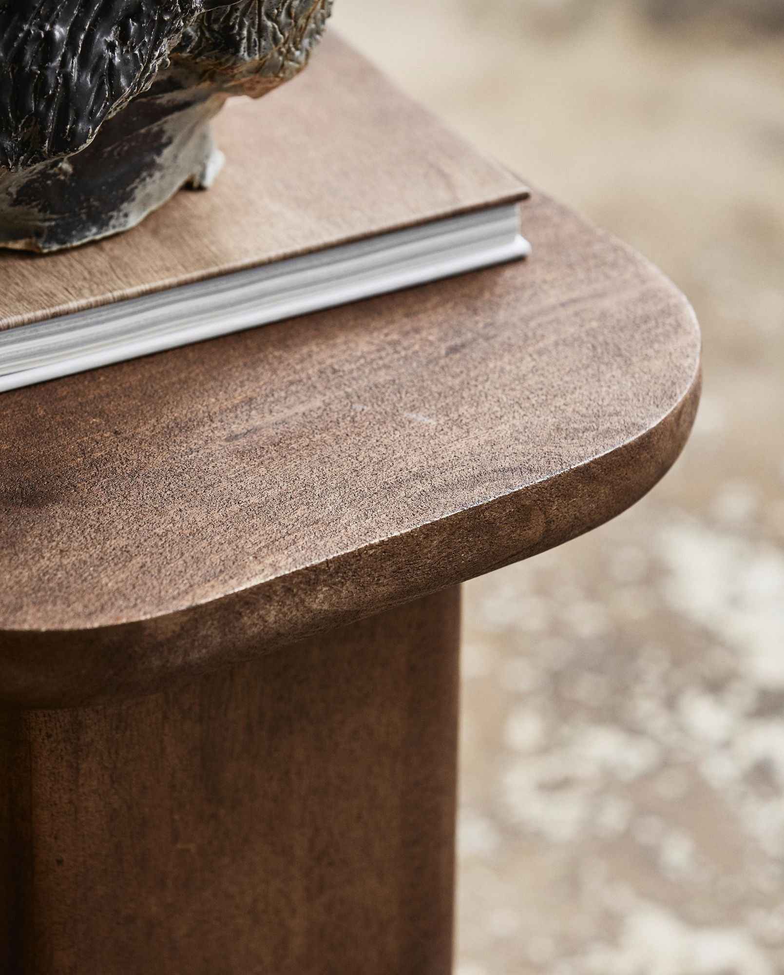 Bambua Toke Tavolino in Legno Mango Marrone Scuro