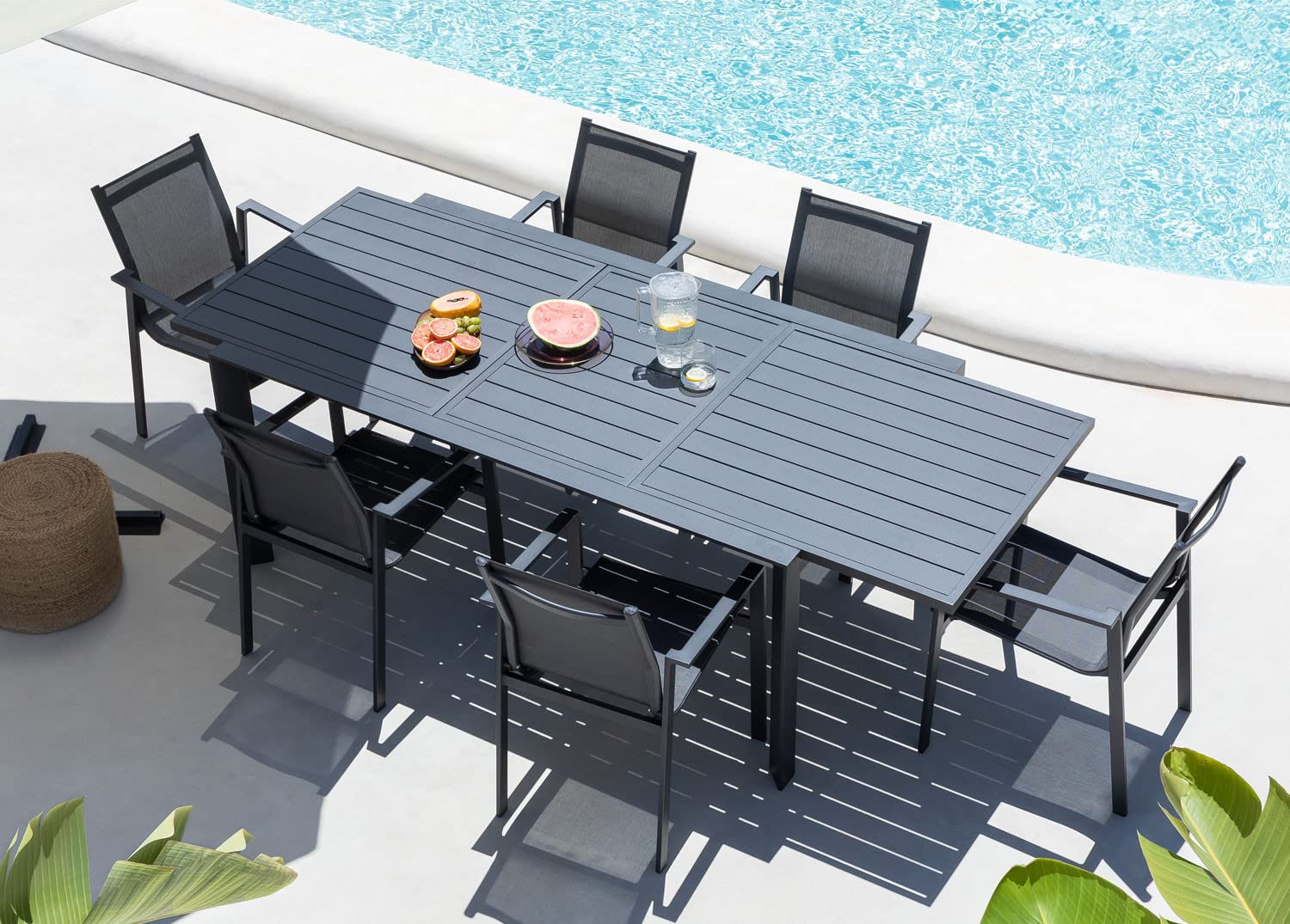 Sklum Starmi Eika Set da Giardino 180-240 cm Antracite