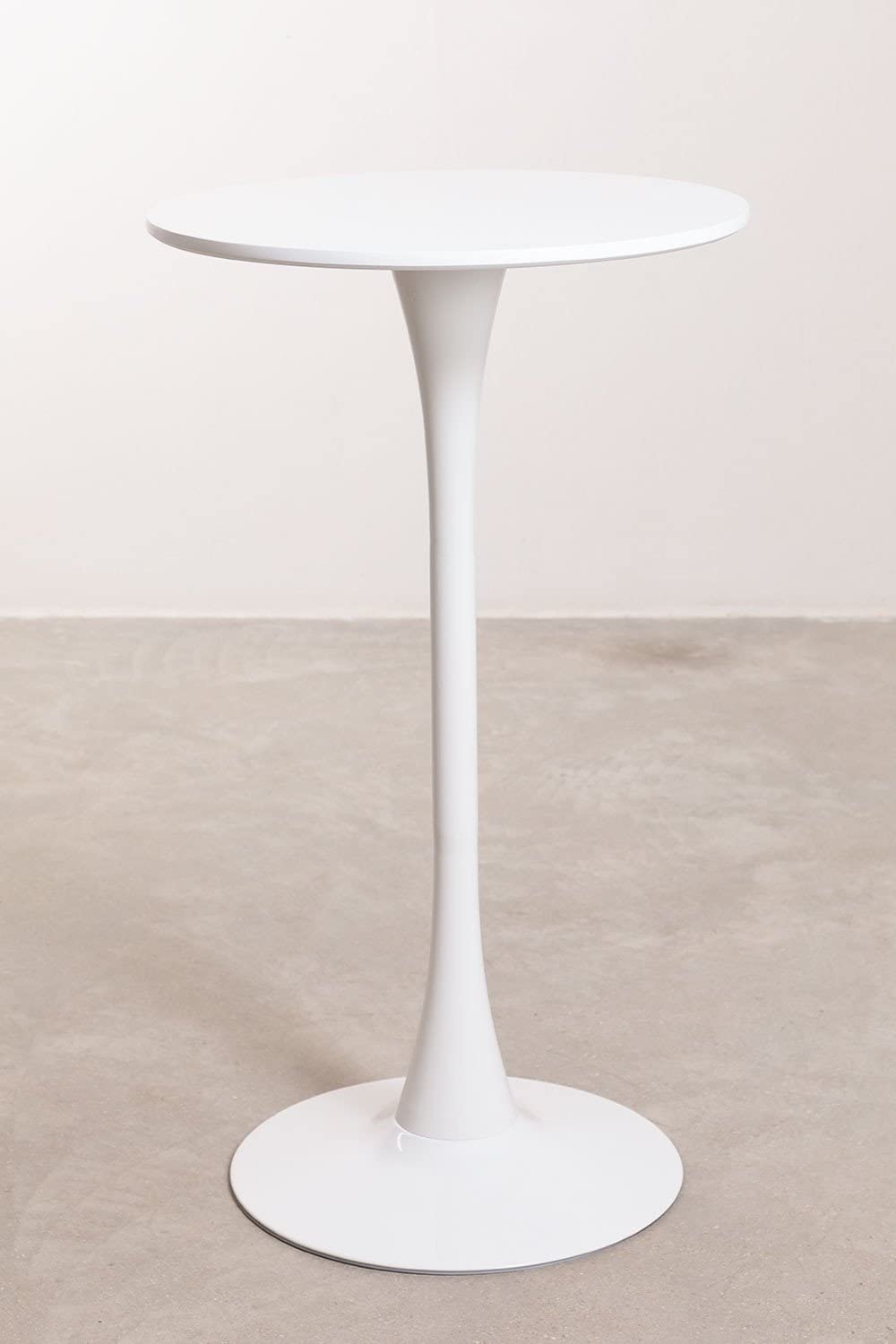 Sklum Ivet Style tavolo alto rotondo Ø60 cm bianco