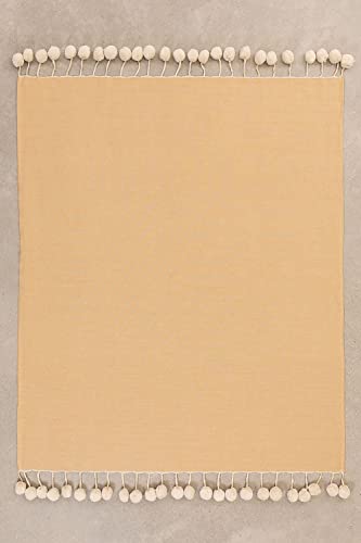 Sklum Olis plaid cotone arancione acero 145x122 cm