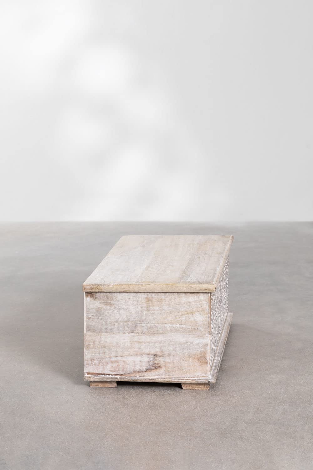 Sklum Nanup baule legno mango bianco vintage