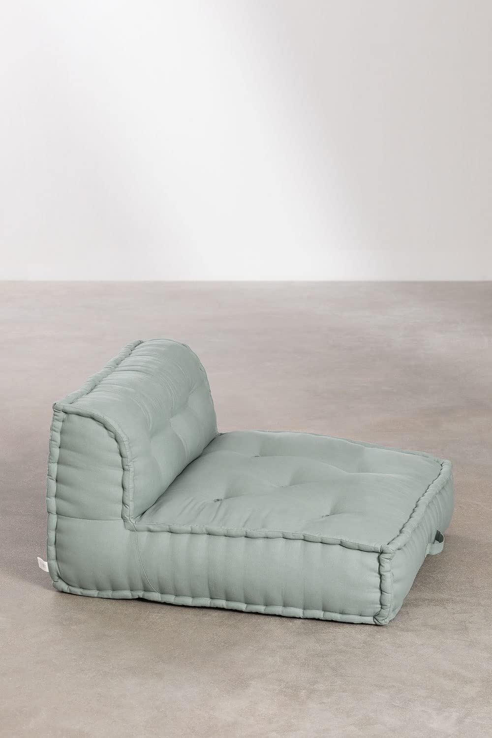 Sklum Dhel modulo divano centrale 83x83 verde cotone