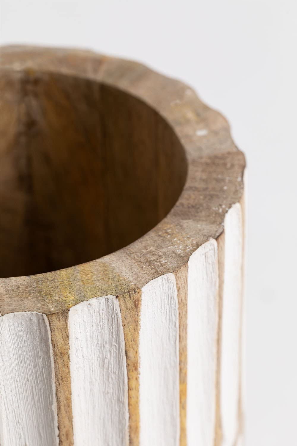Sklum Dordon 15 cm vaso in legno di mango basso