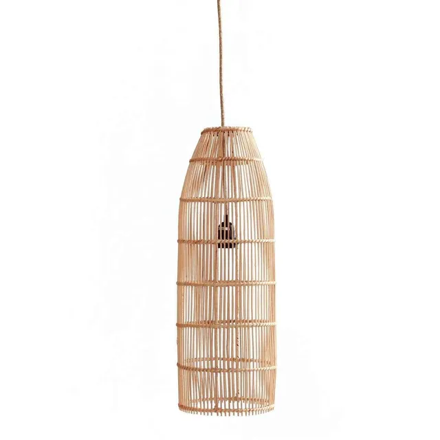 Bambua Fish Trap lampada sospensione rattan naturale M