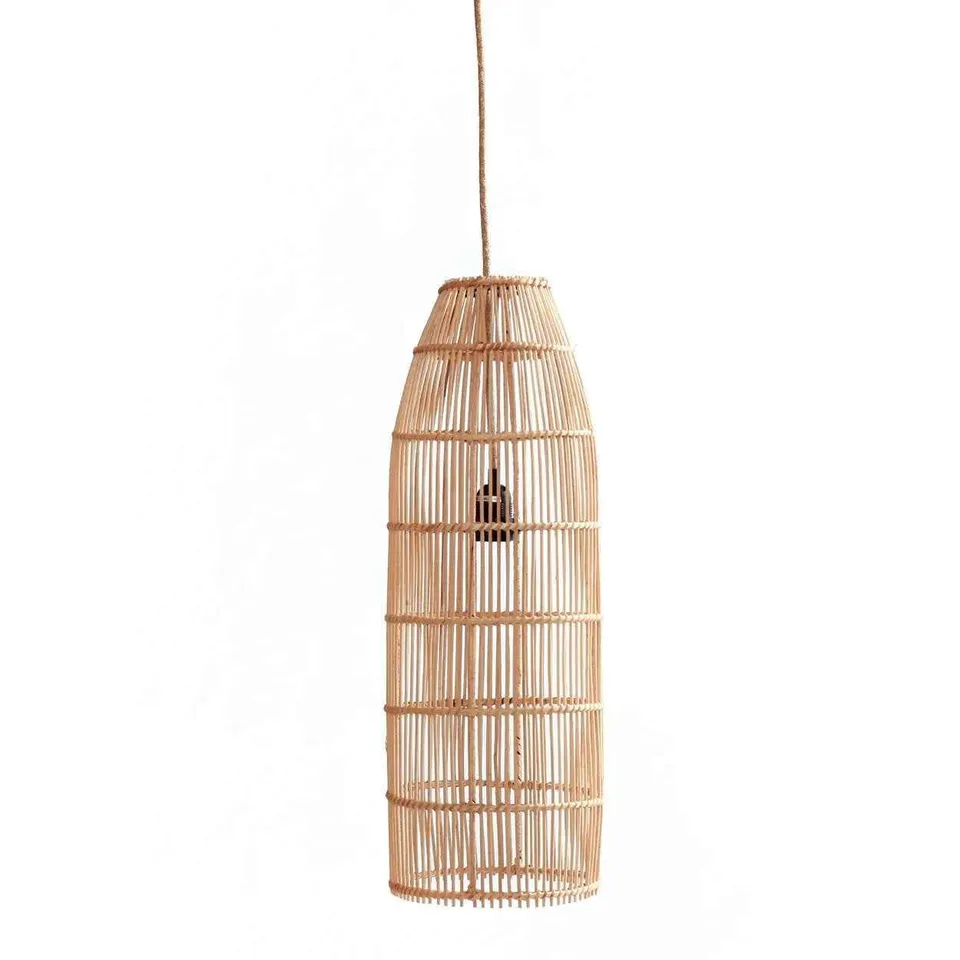 Bambua Fish Trap lampada sospensione rattan naturale M