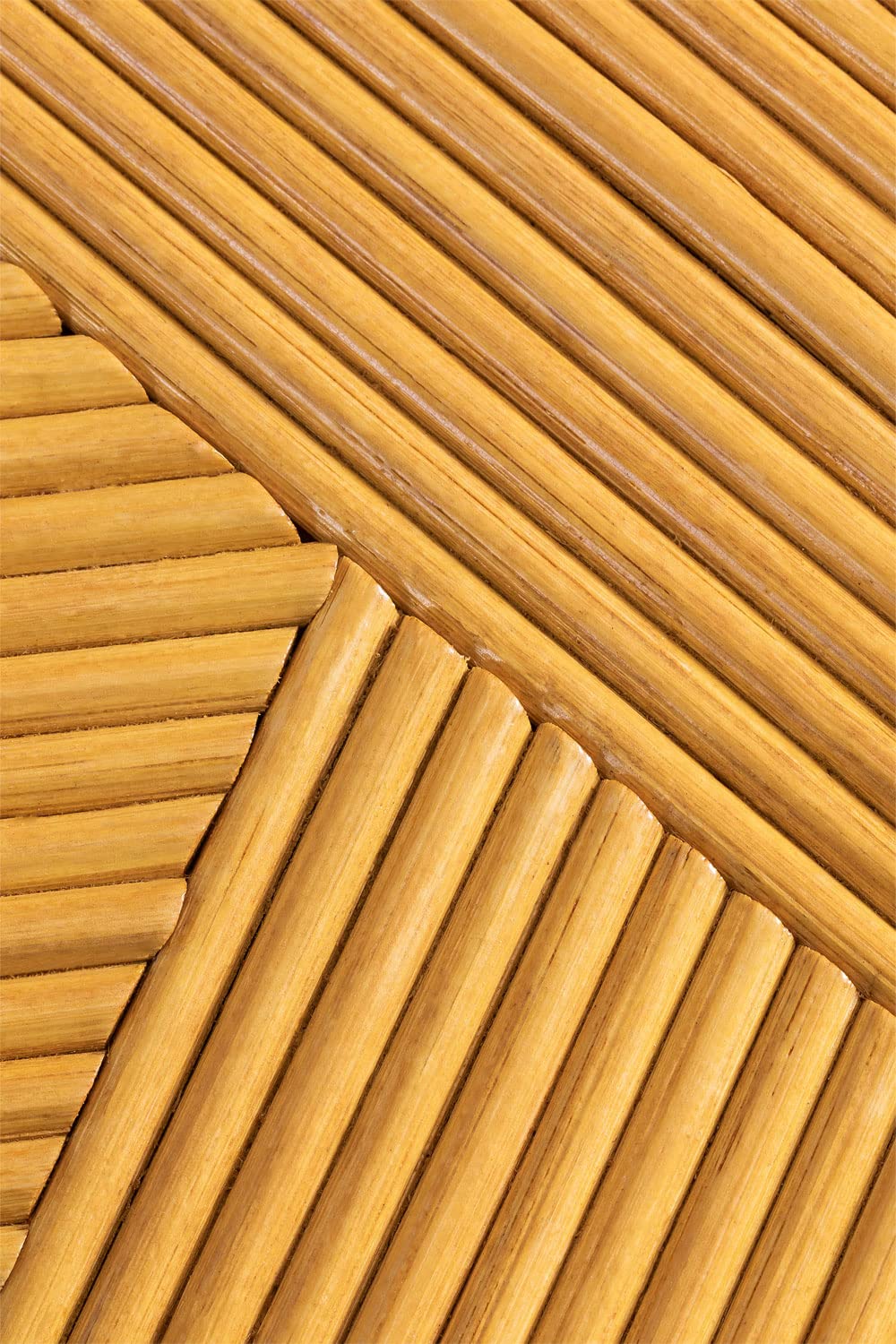 Sklum Balenty Ø50 Tavolino in rattan marrone