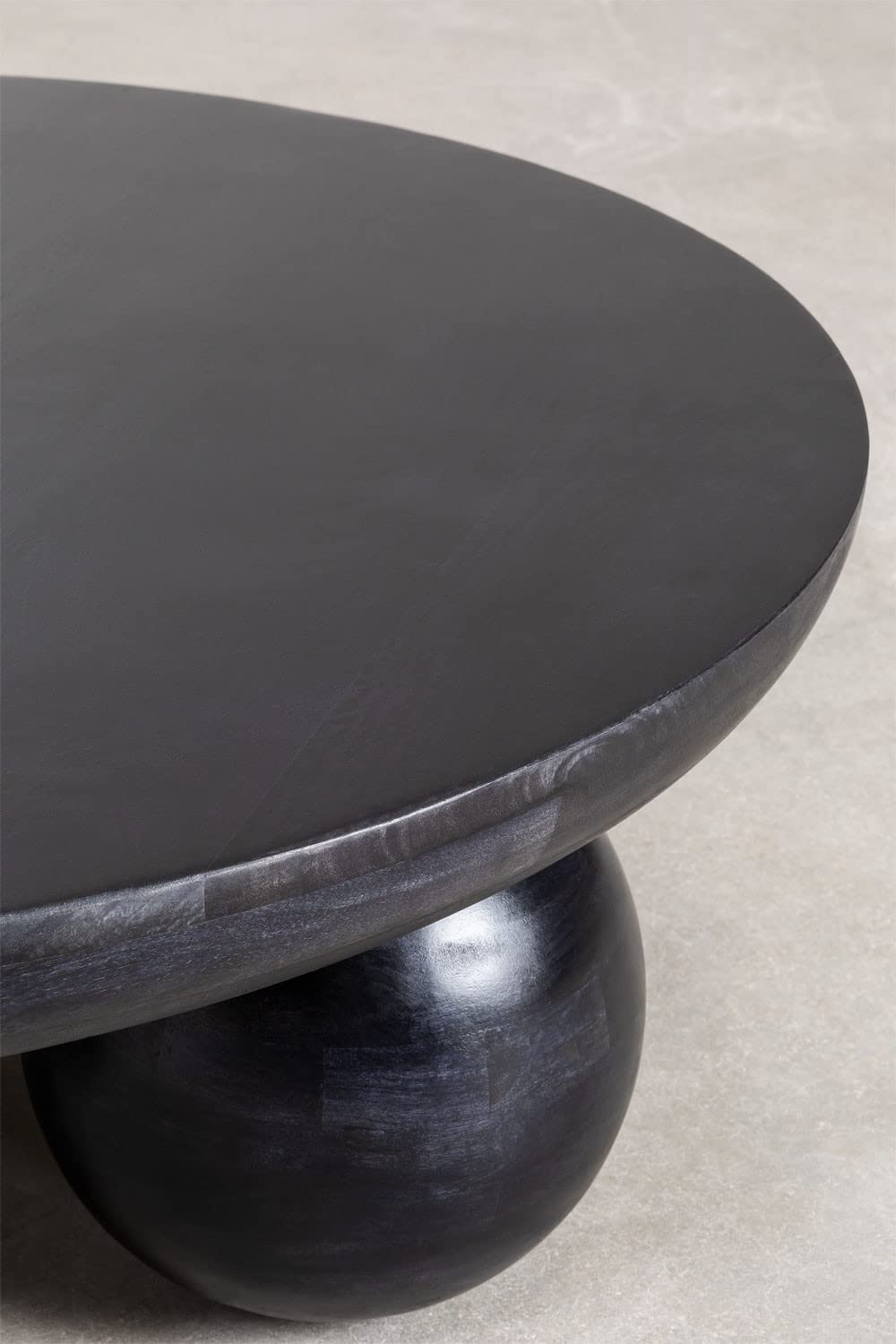 Sklum Cotia Tavolino Legno Mango Nero Ø90 cm