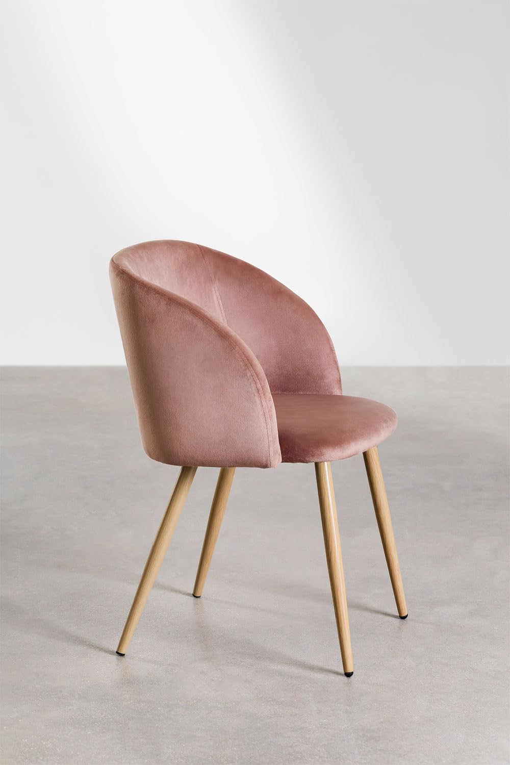 Sklum Kana sedie velluto con braccioli terracotta 4 pezzi