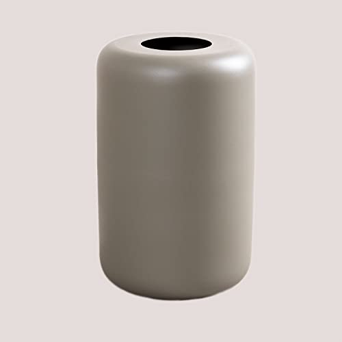 Sklum Dehli vaso in metallo verde kaki geometrico 45 cm