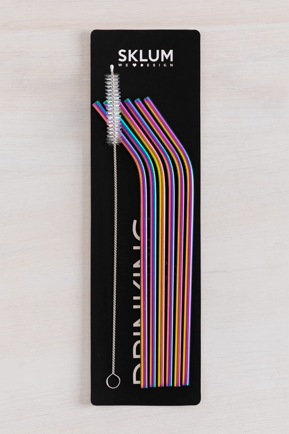 Sklum Kürv cannucce riutilizzabili iridescenti 6 pezzi
