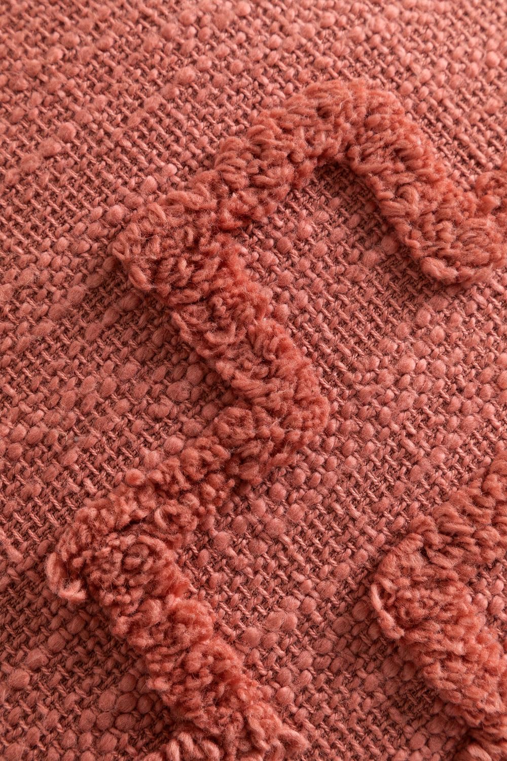 Sklum Eirah cuscino quadrato 45,5 cotone terracotta