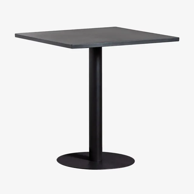 Sklum Mizzi tavolo giardino 70x70 cm nero ferro