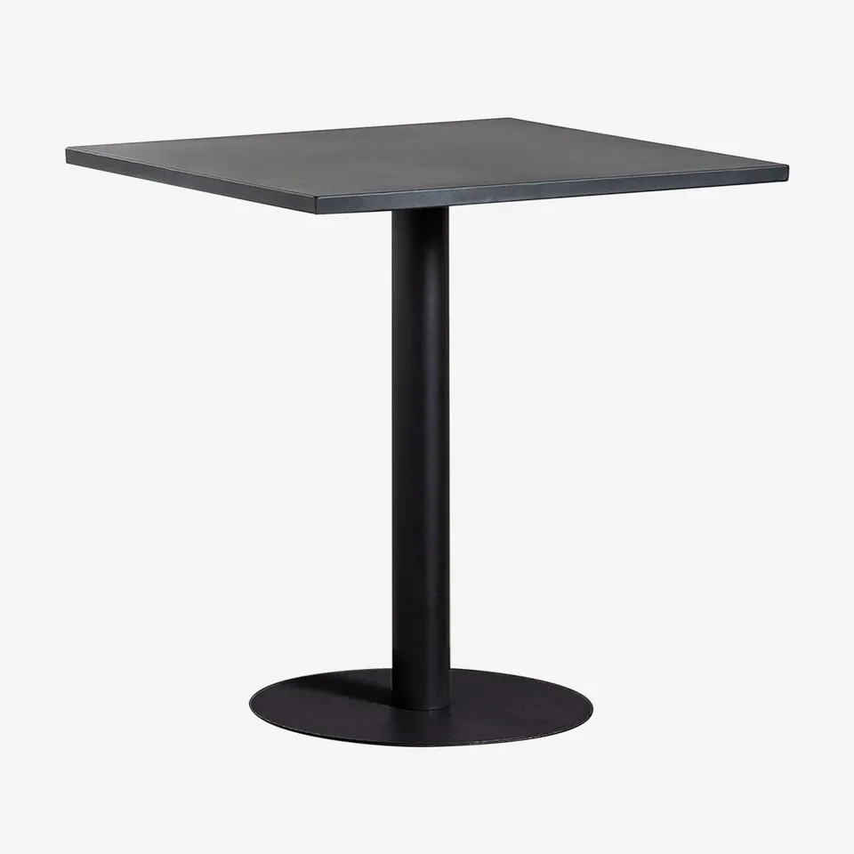 Sklum Mizzi tavolo giardino 70x70 cm nero ferro