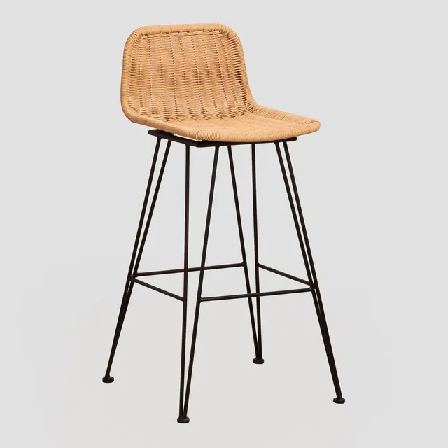 Sklum Sunset Vali sgabello alto giardino vimini 75 cm