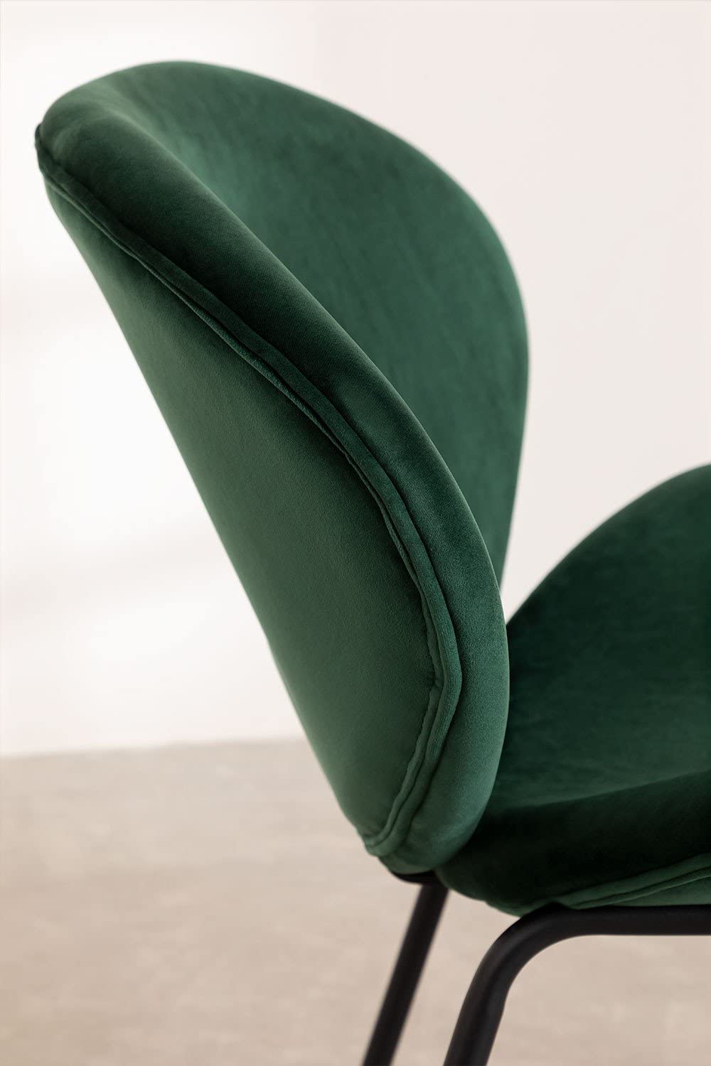 Sklum Fior sedia da pranzo velluto verde jungle