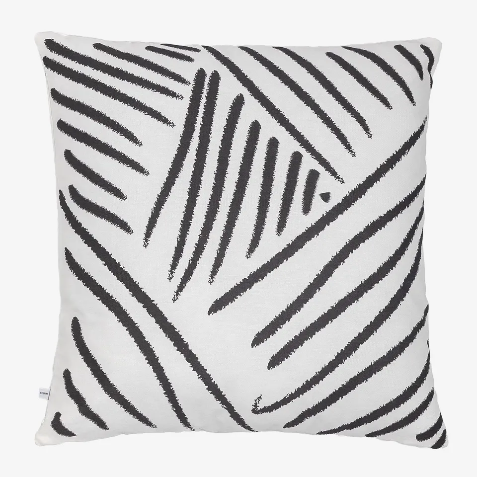 Sklum Tinga Style federa 60x60 cotone bianco zebra
