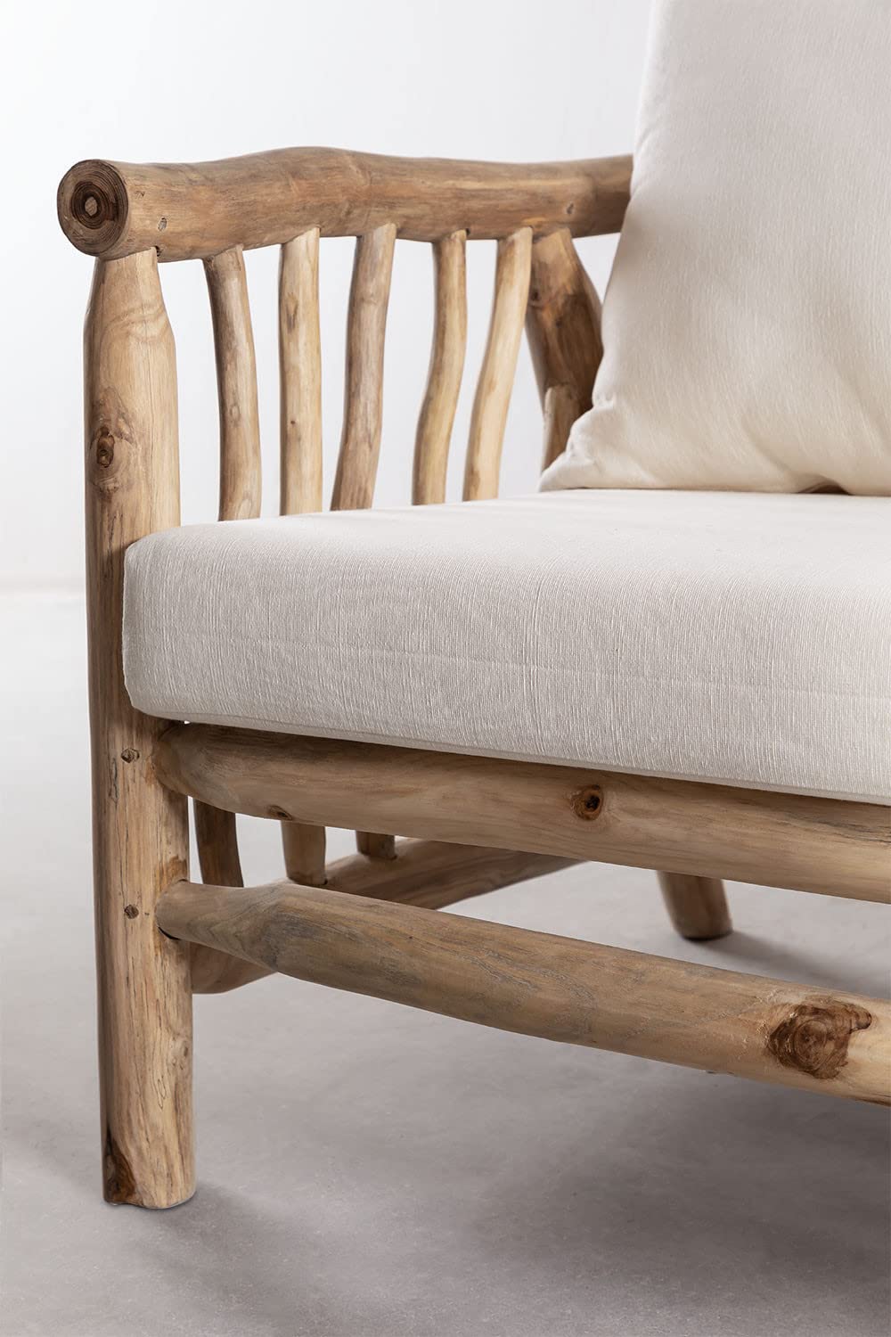 Sklum Narel divano 2 posti in teak marrone 131,5 cm