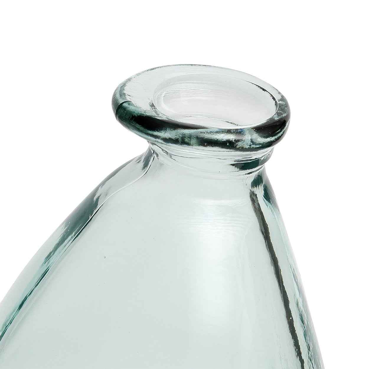 Bambua Shudi vaso blu vetro riciclato
