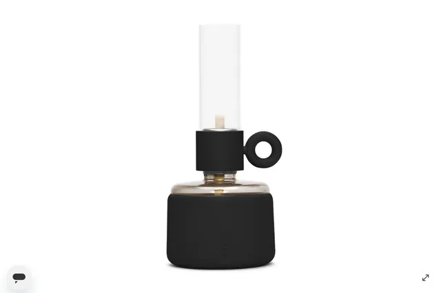 Fatboy Flamtastic XS lampada a olio nera da interno esterno
