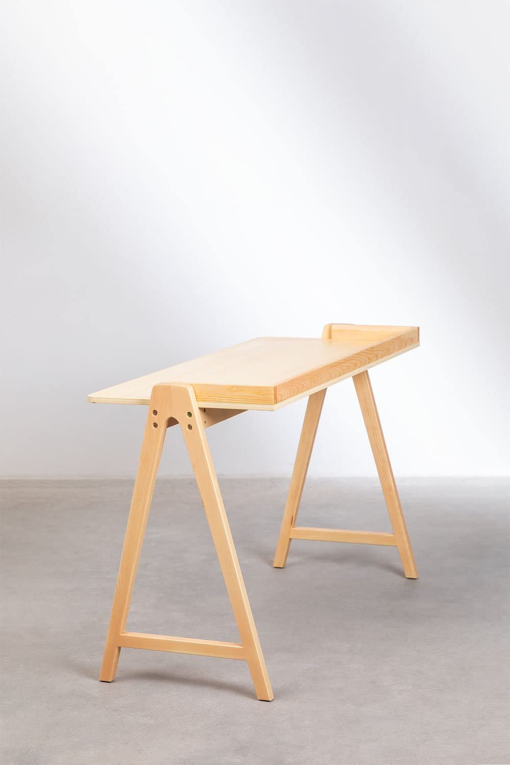 Sklum Kailo Style scrivania legno 123,5 cm gambe cavalletto