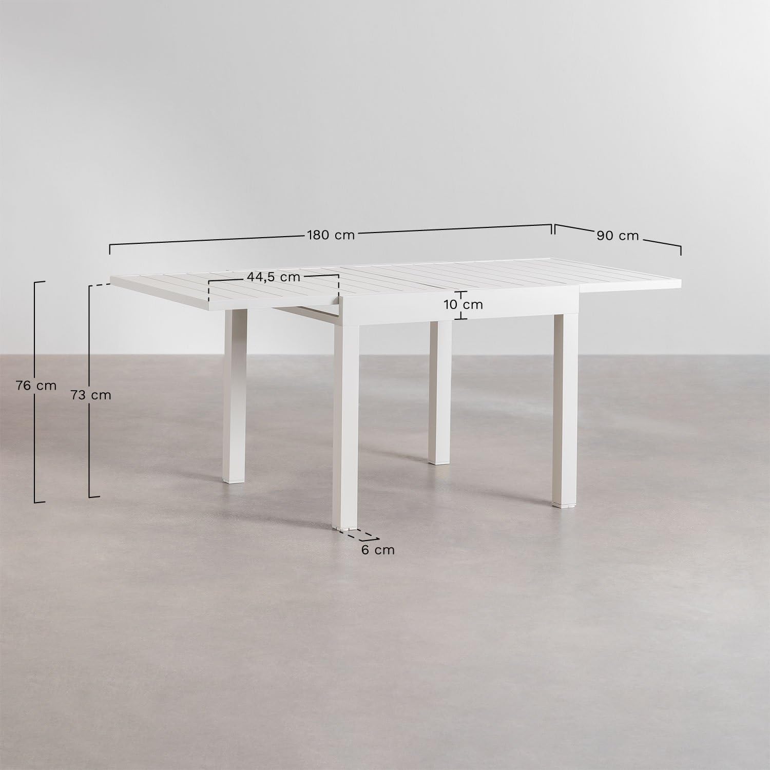 Sklum Starmi Eika set tavolo e 4 sedie giardino alluminio