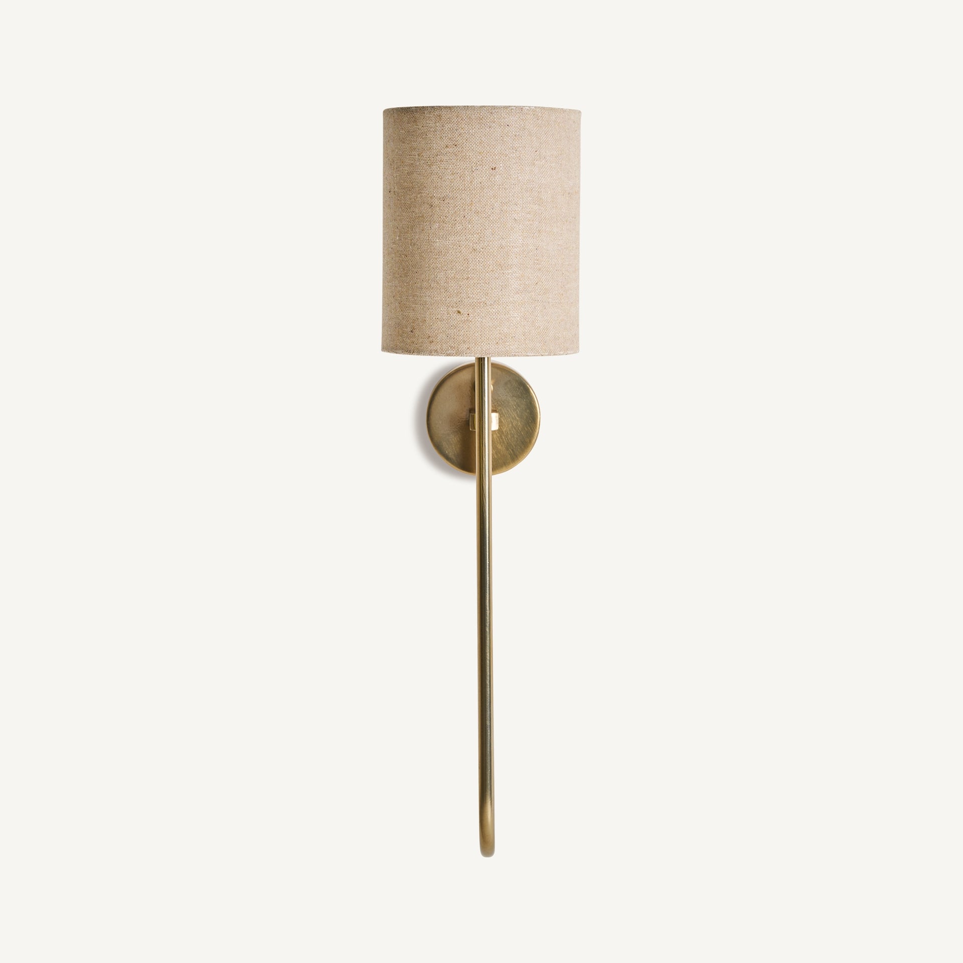 Bambua Marsac Applique Parete Lino Ottone