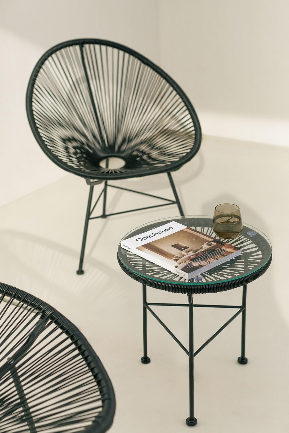 Sklum Acapulco tavolino rotondo marrone cioccolato Ø44