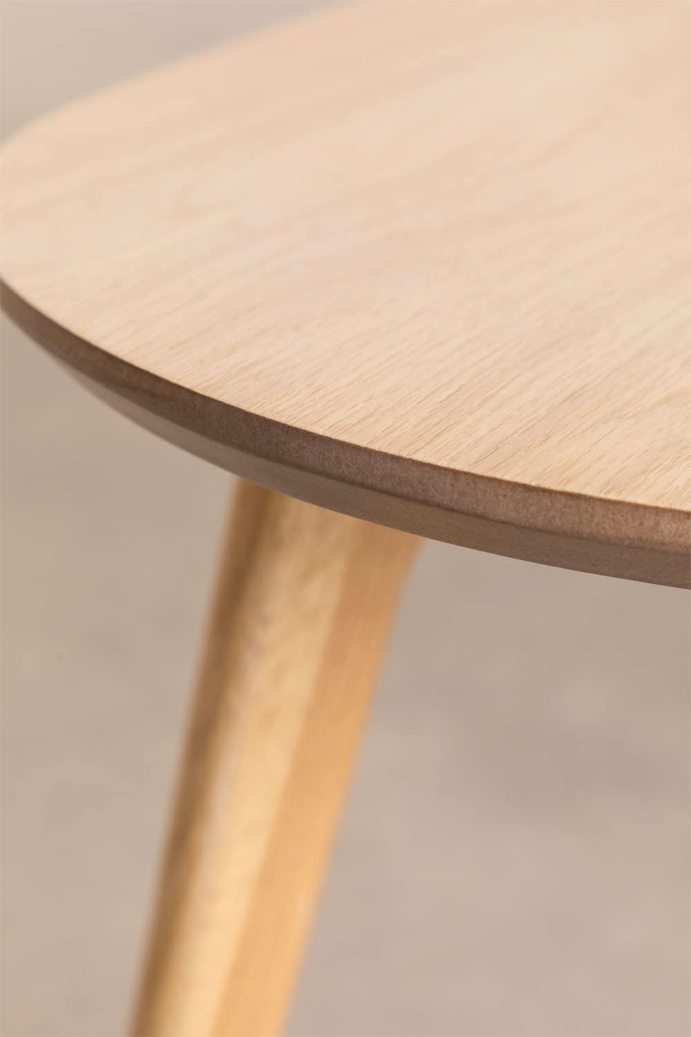 Sklum Yavik tavolino 120 cm legno naturale piano ovale